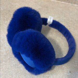 Anthropologie Blue Furry Earmuffs